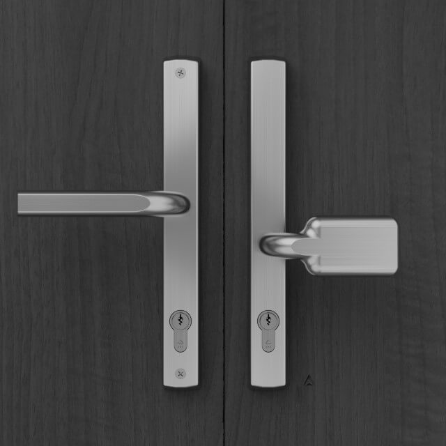 Image 92/62 PZ Lever Pad Universal Multipoint Door Handle, 278mm Long Plate, Sprung