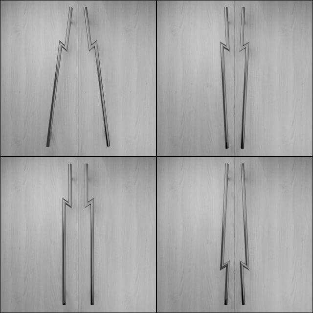 Series16 stainless steel door pull handle