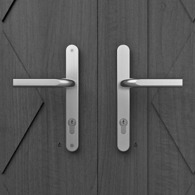 IM11410 85PZ Euro MPL Door Handle, Long 242mm Sprung Plate