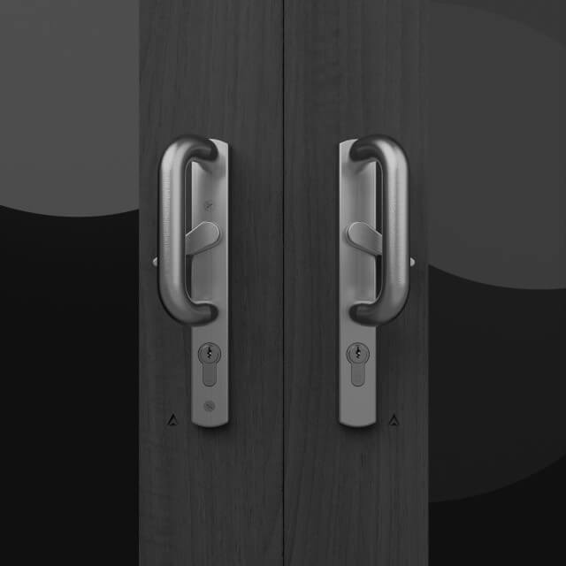 IM16010 92PZ Euro Sliding P Patio Door Handle, 226mm Plate