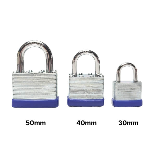 40mm Laminated Padlock - Hardened Shackle