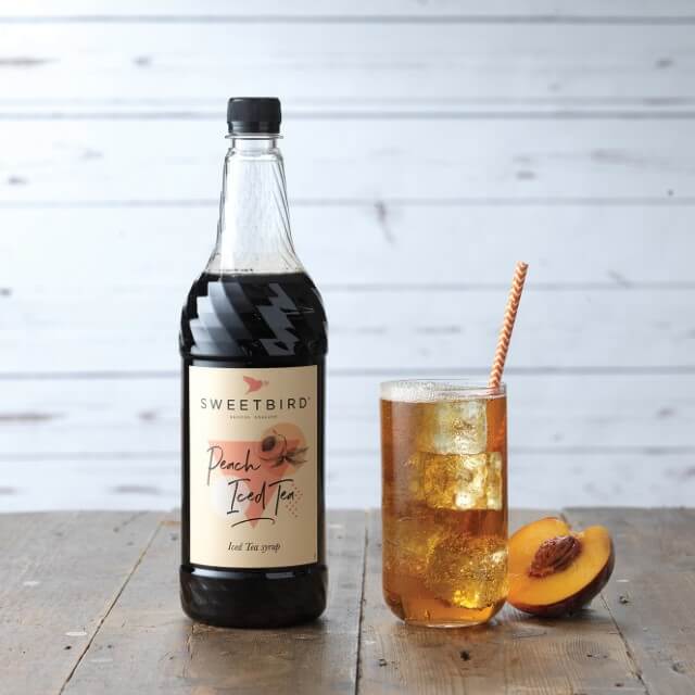 Sweetbird Peach Iced Tea Syrup - 1 Litre Bottle