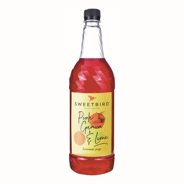 Sweetbird Pink Guava & Lime Lemonade Syrup - 1 Litre Bottle