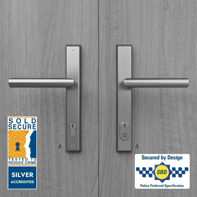 ST11024 STEALTH Commander 92PZ Euro High Security Door Handle, 211mm Centre, SS316 Hybrid