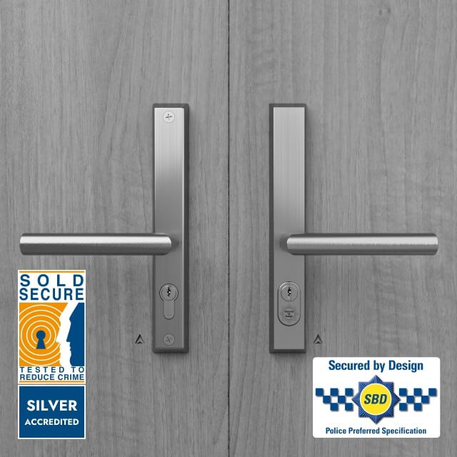 ST11524 STEALTH Commander 48PZ Euro Sash High Security Door Handle, 211mm Centre, SS316 Hybrid