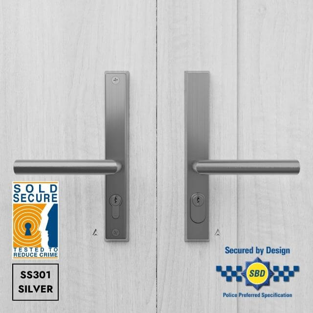 ST11524 STEALTH Commander 48PZ Euro Sash High Security Door Handle, 211mm Centre, SS316 Hybrid