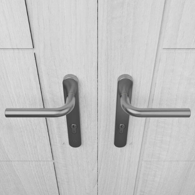 Marine Grade 92PZ Euro MPL Door Handles - 220mm Backplate