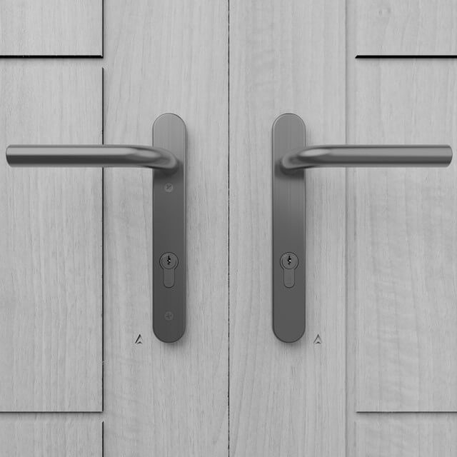 Marine Grade 92PZ Euro MPL Door Handles - 220mm Backplate