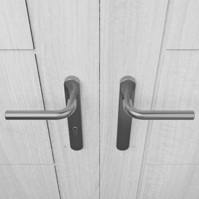 Marine Grade 92PZ Euro Dummy MPL Door Handles - 220mm Backplate