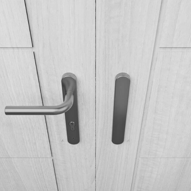 Marine Grade 92PZ Euro Juliet MPL Door Handles - 220mm Backplate