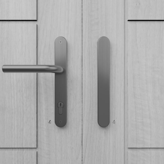 Marine Grade 92PZ Euro Juliet MPL Door Handles - 242mm Backplate