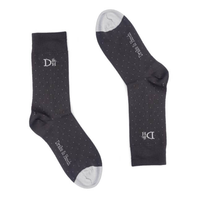 Hazy Black & Silver ''Starry Night'' Organic Cotton Socks