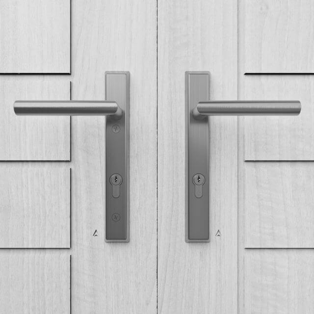 ST90013 STEALTH 92PZ Euro MPL Door Handle, 122mm Centre, SS304