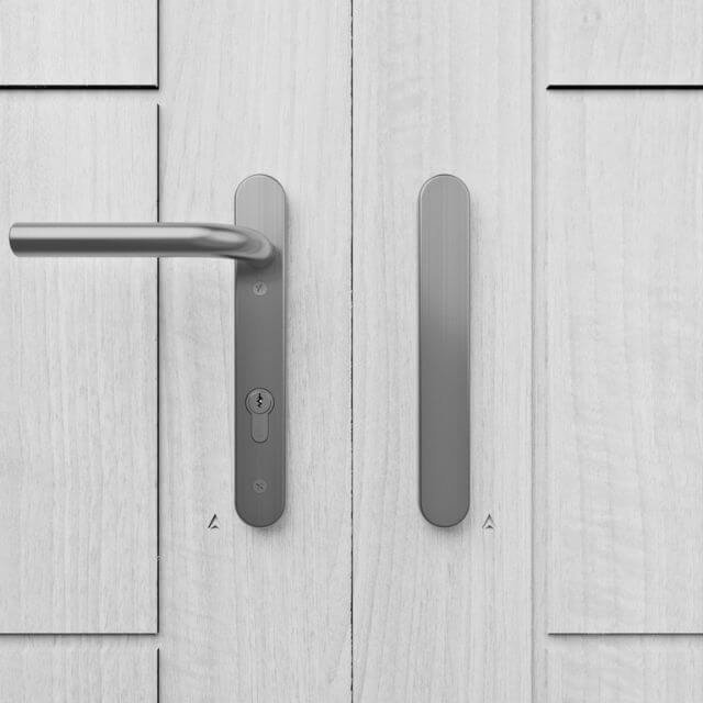 Marine Grade 92PZ Euro Juliet MPL Door Handles - 220mm Backplate